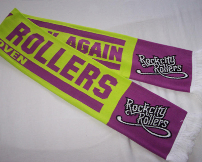 Dubbelgebreide fansjaal Rockcity Rollers